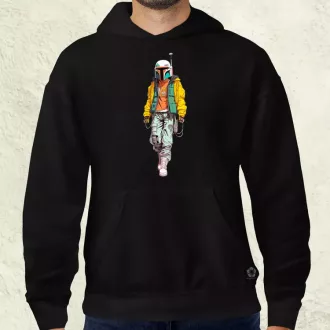 Anime Boba Fett fanart v2 férfi pulóver