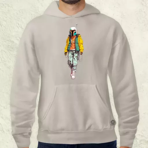 Anime Boba Fett fanart v2 férfi pulóver