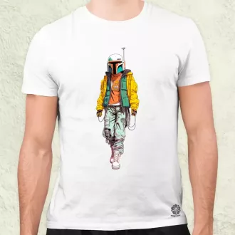 Anime Boba Fett fanart v2 férfi póló