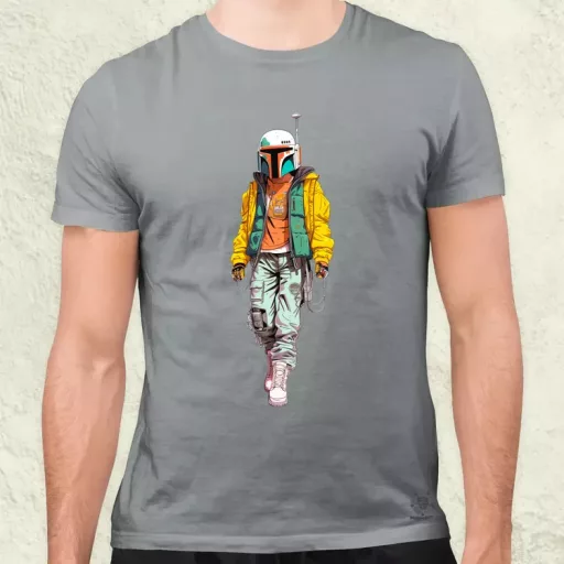 Anime Boba Fett fanart v2 férfi póló