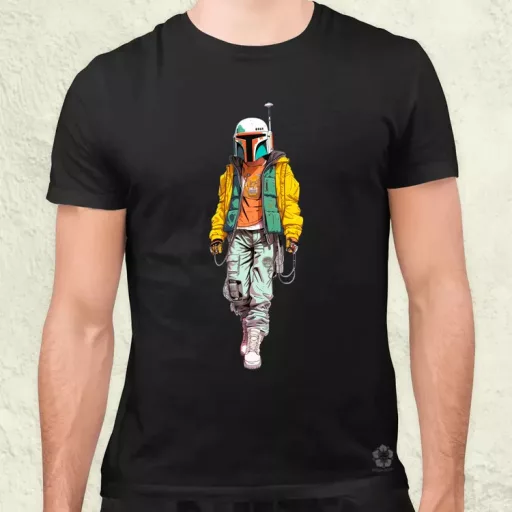 Anime Boba Fett fanart v2 férfi póló