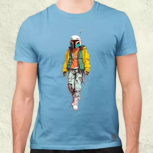 Anime Boba Fett fanart v2 férfi póló