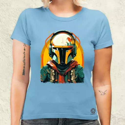 Anime Boba Fett fanart v3 női póló