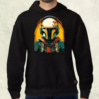 Anime Boba Fett fanart v3 férfi pulóver