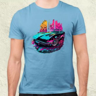   Retró hullám 1968 Chevrolet Corvette Convertible v2 férfi póló