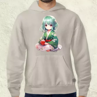 Chibi Gésa teázik v2 férfi pulóver