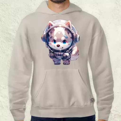 Chibi asztronauta Husky v1 férfi pulóver