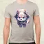 Chibi asztronauta Husky v1 férfi póló