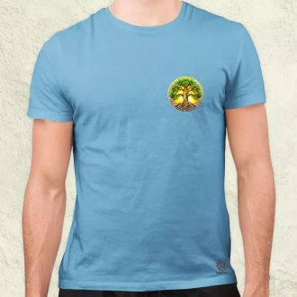 Díszes életfa zseb v2 férfi póló