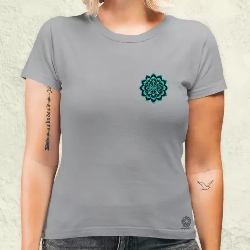 Henna Mandala zseb női póló