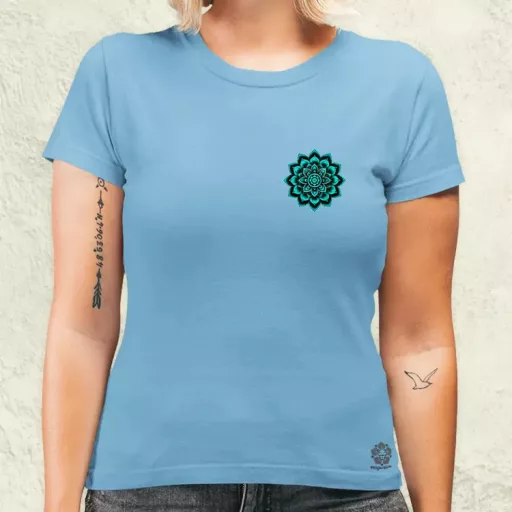 Henna Mandala zseb női póló