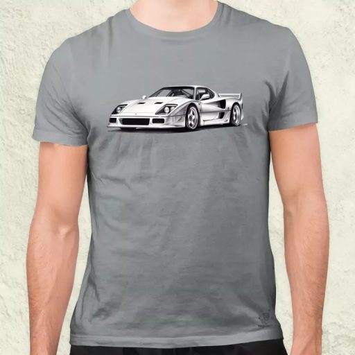 Ferrari F40 rajz v4 férfi póló