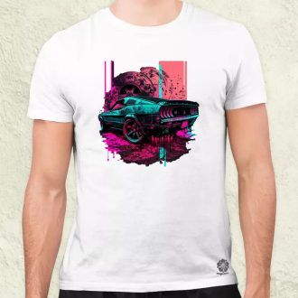   Retró hullám 1969 FORD MUSTANG SHELBY GT 500 v2 férfi póló