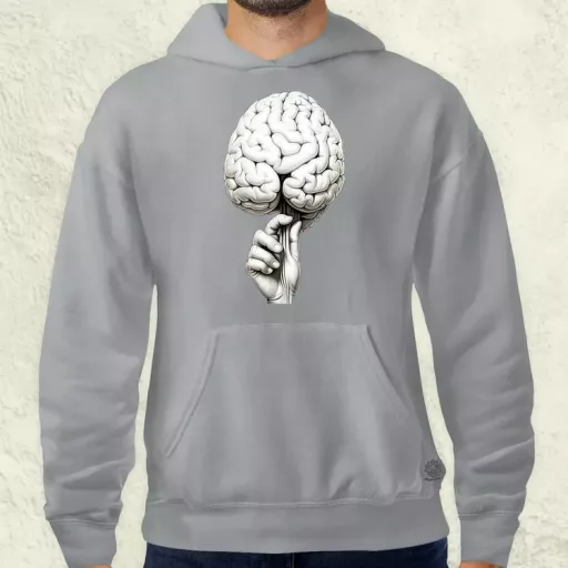 Kéz agy v2 férfi pulóver