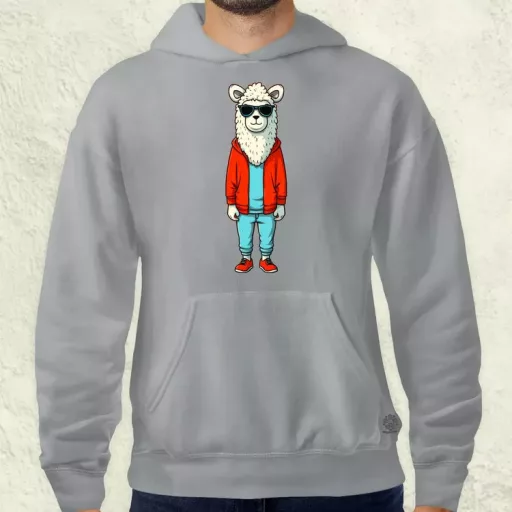 Laza láma srác v1 férfi pulóver