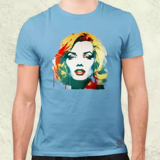 Marilyn Monroe portré v4 férfi póló