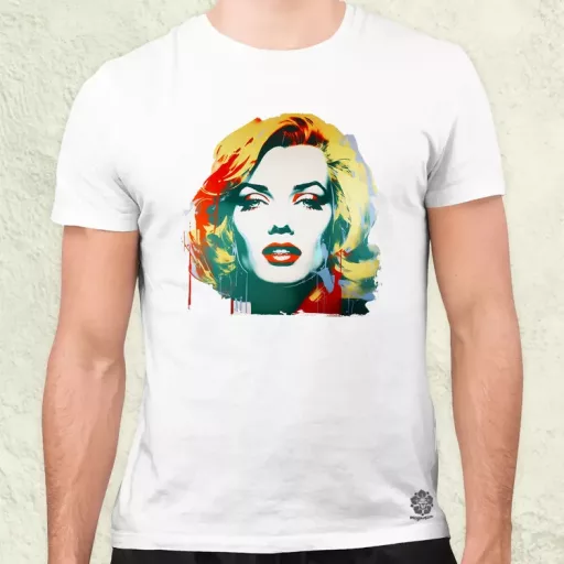 Marilyn Monroe portré v4 férfi póló