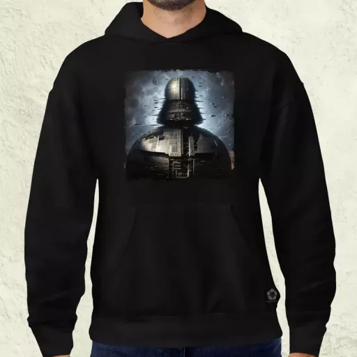 Pareidolia Darth Vader Halálcsillag fantázia v3 férfi pulóver