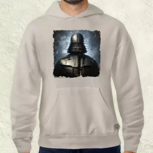 Pareidolia Darth Vader Halálcsillag fantázia v3 férfi pulóver