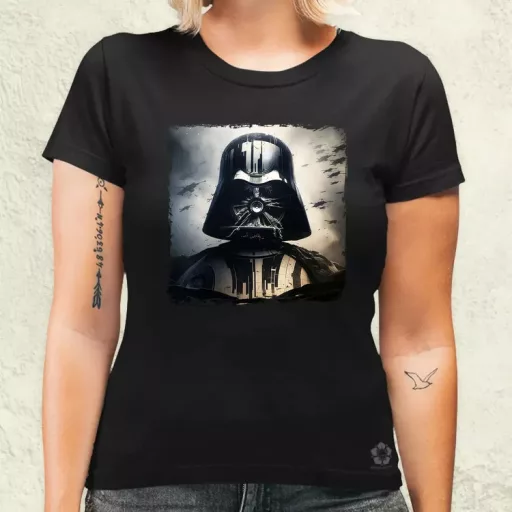 Pareidolia Darth Vader Halálcsillag fantázia v4 női póló