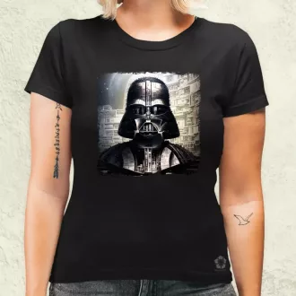   Pareidolia Darth Vader Halálcsillag fantázia v6 női póló