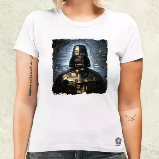 Pareidolia Darth Vader Halálcsillag fantázia v7 női póló