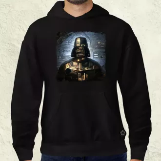   Pareidolia Darth Vader Halálcsillag fantázia v7 férfi pulóver