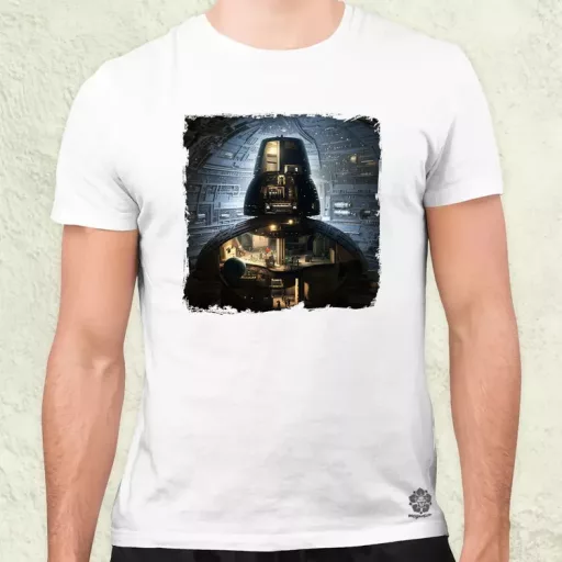 Pareidolia Darth Vader Halálcsillag fantázia v7 férfi póló