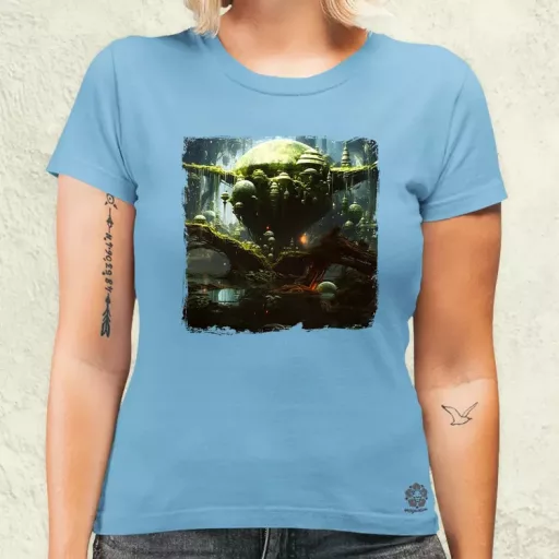 Pareidolia Yoda Dagobah fantázia v2 női póló