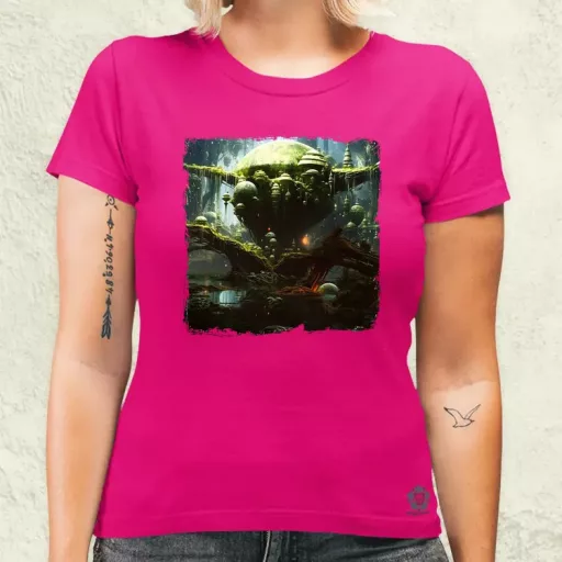 Pareidolia Yoda Dagobah fantázia v2 női póló