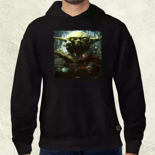 Pareidolia Yoda Dagobah fantázia v2 férfi pulóver