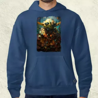 Pareidolia Yoda város fantázia v1 férfi pulóver
