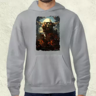 Pareidolia Yoda város fantázia v2 férfi pulóver