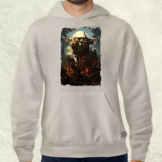 Pareidolia Yoda város fantázia v2 férfi pulóver