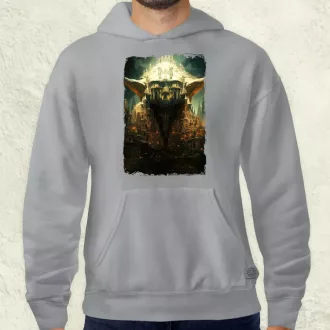 Pareidolia Yoda város fantázia v3 férfi pulóver