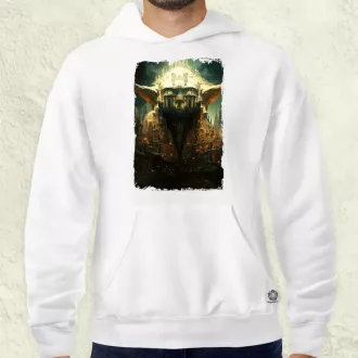 Pareidolia Yoda város fantázia v3 férfi pulóver