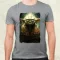 Pareidolia Yoda város fantázia v3 férfi póló