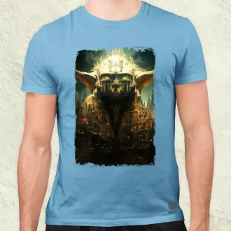 Pareidolia Yoda város fantázia v3 férfi póló