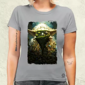 Pareidolia Yoda város fantázia v4 női póló