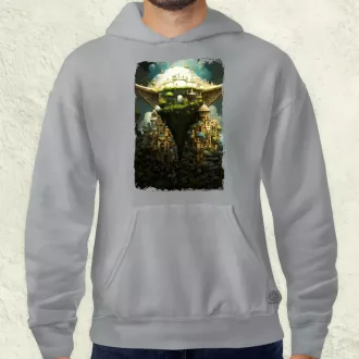 Pareidolia Yoda város fantázia v4 férfi pulóver