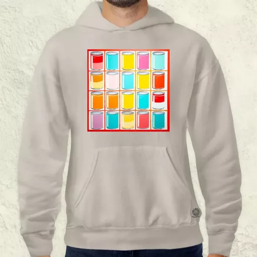 Pop art konzervdobozok v2 férfi pulóver