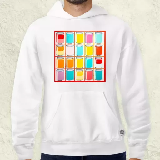Pop art konzervdobozok v2 férfi pulóver