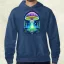 Pszichedelikus gomba UFO v1 férfi pulóver