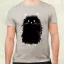 Palatábla rajz cica v12 férfi póló