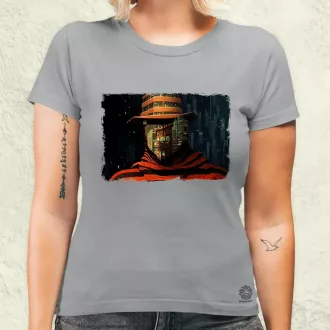 Pareidolia Freddy Krueger város fantázia v2 női póló