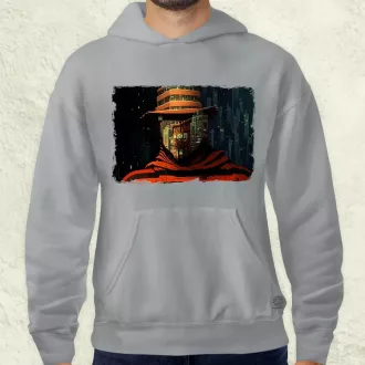   Pareidolia Freddy Krueger város fantázia v2 férfi pulóver