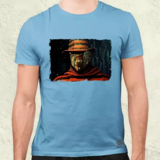 Pareidolia Freddy Krueger város fantázia v2 férfi póló