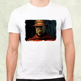 Pareidolia Freddy Krueger város fantázia v2 férfi póló