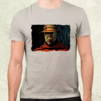 Pareidolia Freddy Krueger város fantázia v2 férfi póló