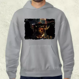   Pareidolia Freddy Krueger város fantázia v3 férfi pulóver